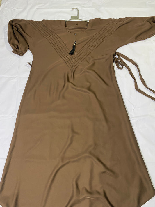 Premium Elegant Pleated And Beaded Abaya